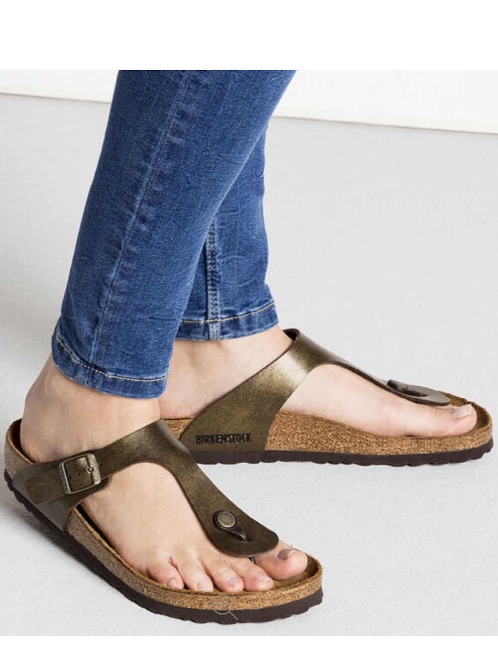 Birkenstock Gizeh Birko-Flor Sandals toffee brown color 37